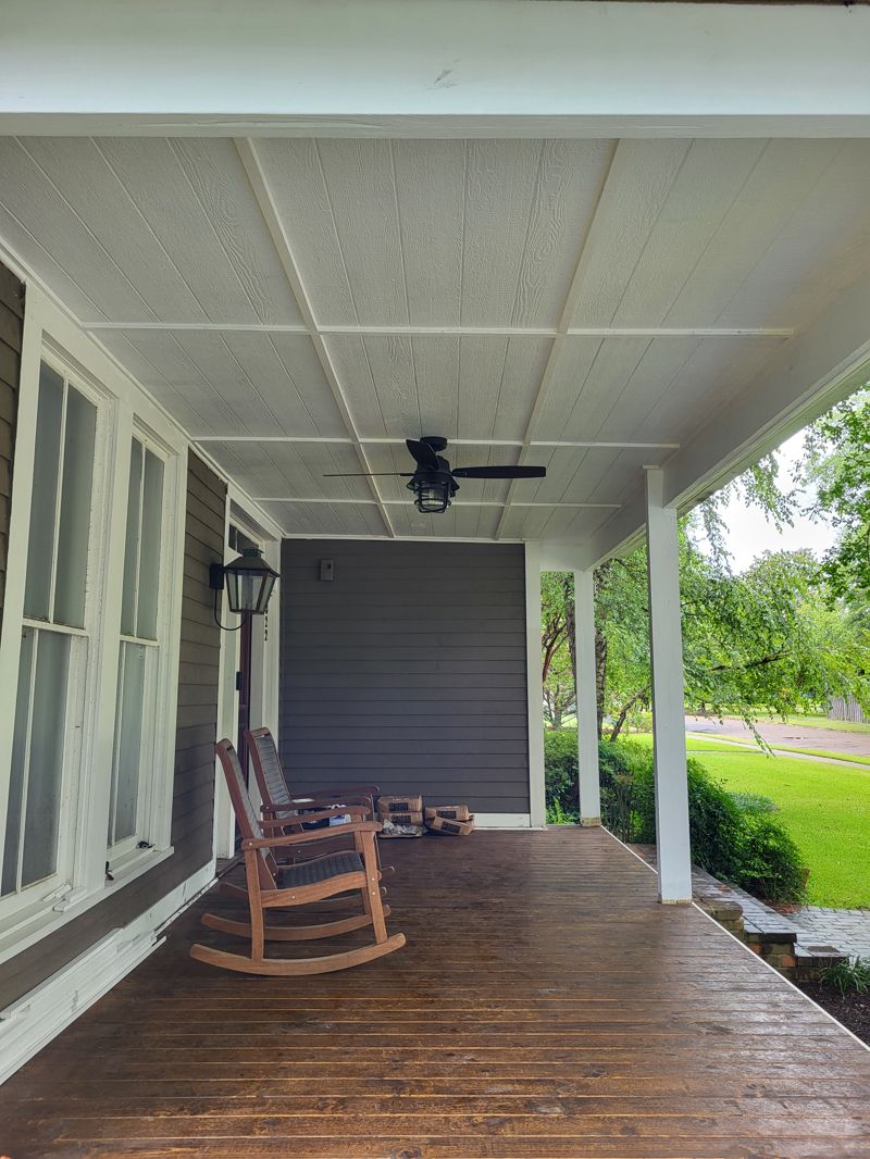 Porch construction detail